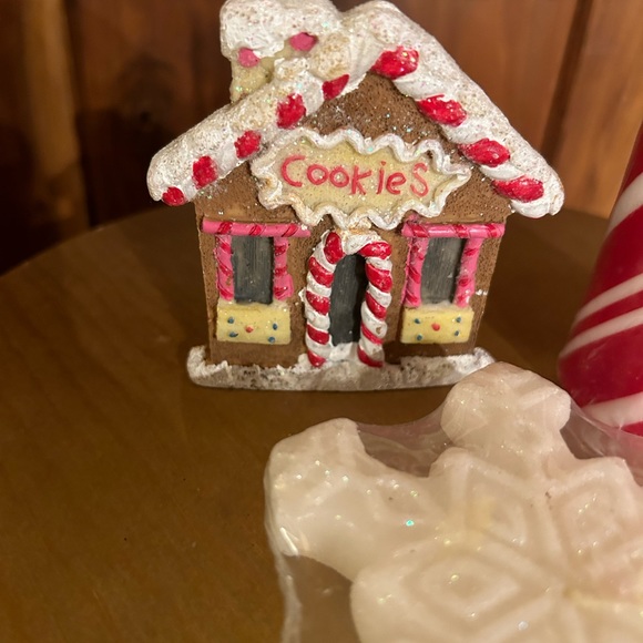 Christmas candle and gingerbread house magnet, Christmas decor - Picture 3 of 6